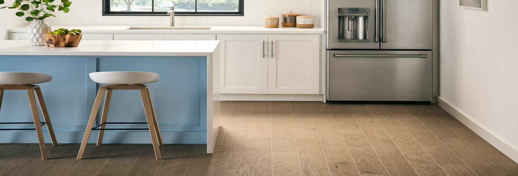 kitchen with hardwood floors Haffelt's Mill Outlet Inc in Gallipolis, OH